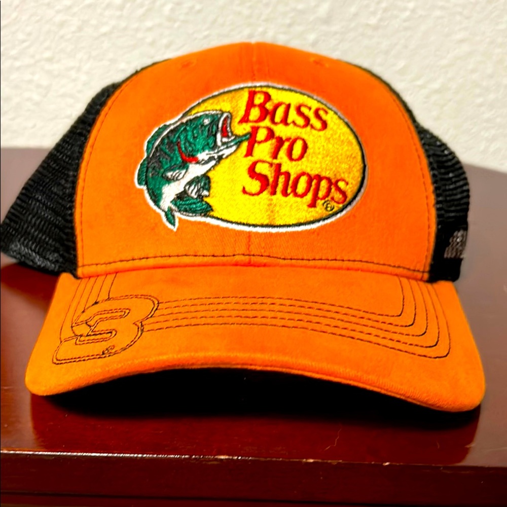 Bass Pro Shops Mens Racing Nascar Austin Dillon #3 Orange Mesh Hat